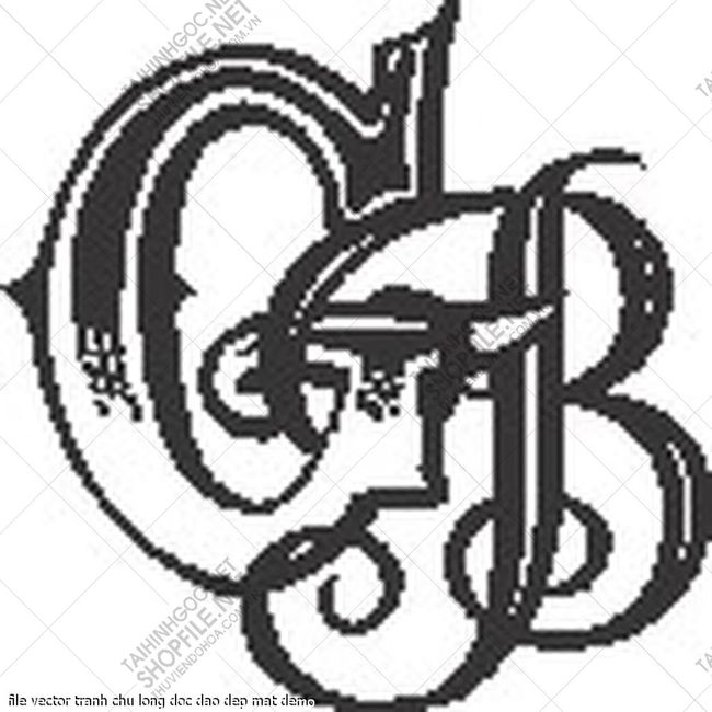 file vector tranh chu long doc dao dep mat 